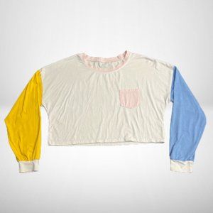 Oversize-Crop Long Sleeved Tee